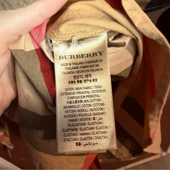 Burberry Summerton Cotton Poplin Check Slim Fit Button Down Shirt Size Small - Picture 6 of 8